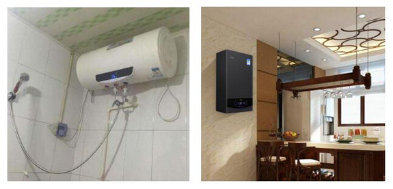 電熱水器和燃氣壁掛爐美觀對比