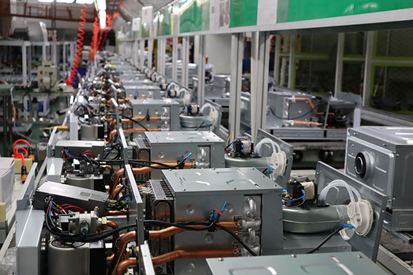 菲思盾壁掛爐進口自動化生產(chǎn)線